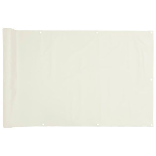 Écran d'intimité de jardin blanc 1000x75 cm PVC - Photo n°2; ?>