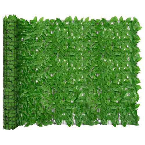 Écran de balcon avec feuilles vert 200x150 cm - Photo n°2; ?>