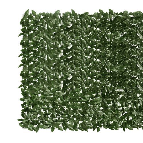 Écran de balcon avec feuilles vert foncé 200x150 cm - Photo n°3; ?>