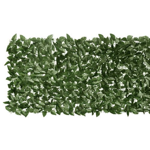 Écran de balcon avec feuilles vert foncé 200x75 cm - Photo n°3; ?>