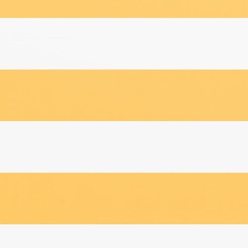 Écran de balcon Blanc et jaune 75x300 cm Tissu Oxford - Photo n°2; ?>