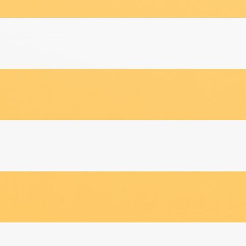 Écran de balcon Blanc et jaune 75x600 cm Tissu Oxford - Photo n°2; ?>