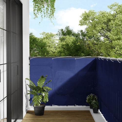 Écran de balcon bleu 120x1000 cm 100% polyester oxford - Photo n°2; ?>