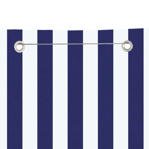 Écran de balcon Bleu et blanc 120x240 cm Tissu Oxford - Photo n°3; ?>