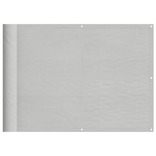 Écran de balcon gris clair 75x500 cm 100% polyester oxford - Photo n°2; ?>