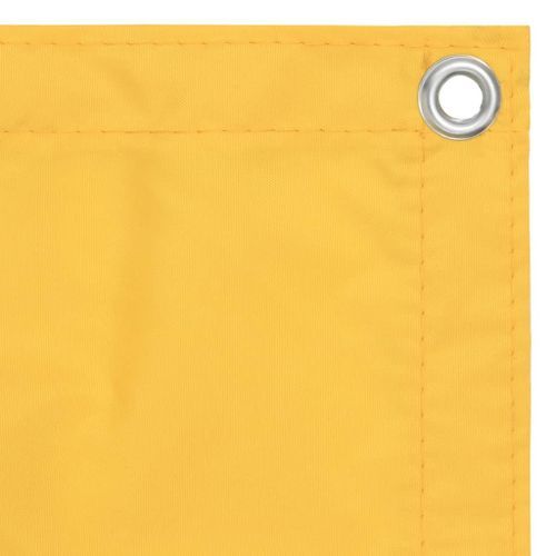 Écran de balcon Jaune 75x300 cm Tissu Oxford - Photo n°3; ?>