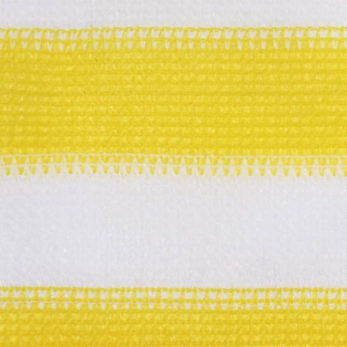 Écran de balcon Jaune et blanc 75x300 cm PEHD - Photo n°2; ?>