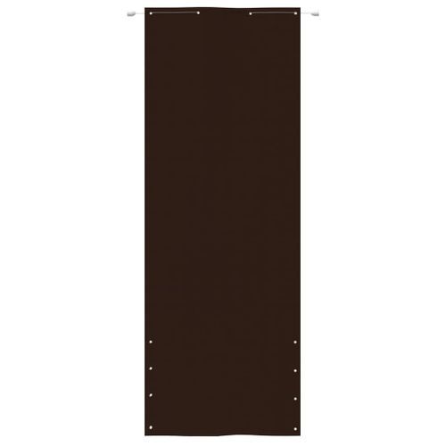 Écran de balcon Marron 80x240 cm Tissu Oxford - Photo n°2; ?>