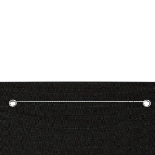 Écran de balcon Noir 120x240 cm Tissu Oxford - Photo n°3; ?>