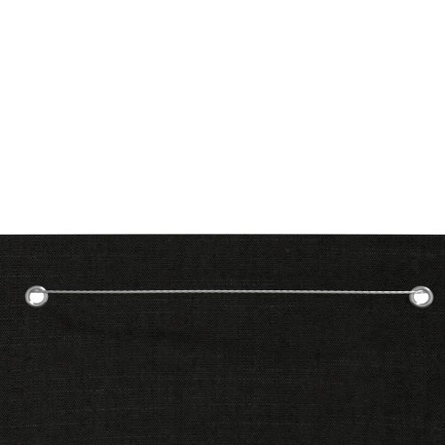 Écran de balcon Noir 140x240 cm Tissu Oxford - Photo n°3; ?>