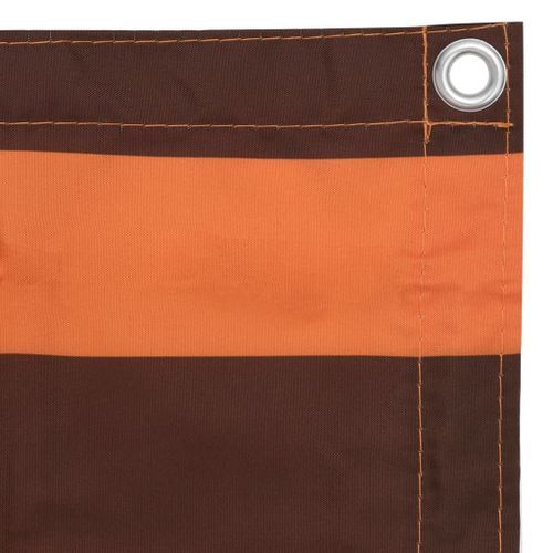 Écran de balcon Orange et marron 120x300 cm Tissu Oxford - Photo n°3; ?>