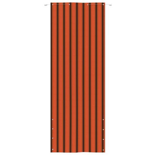 Écran de balcon Orange et marron 80x240 cm Tissu Oxford - Photo n°2; ?>