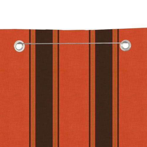 Écran de balcon Orange et marron 80x240 cm Tissu Oxford - Photo n°3; ?>