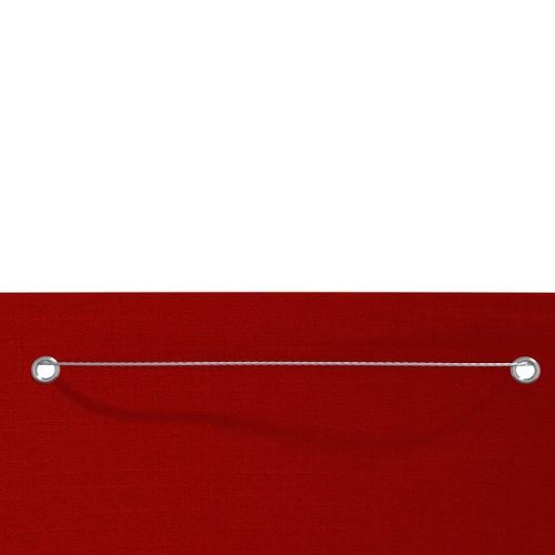 Écran de balcon Rouge 120x240 cm Tissu Oxford - Photo n°3; ?>