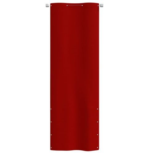 Écran de balcon Rouge 80x240 cm Tissu Oxford - Photo n°2; ?>