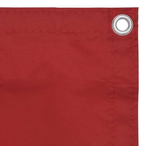 Écran de balcon Rouge 90x400 cm Tissu Oxford - Photo n°3; ?>
