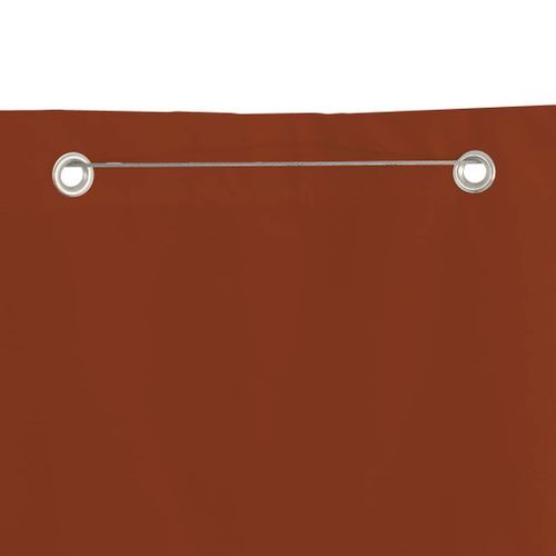 Écran de balcon Terre cuite 100x240 cm Tissu Oxford - Photo n°3; ?>