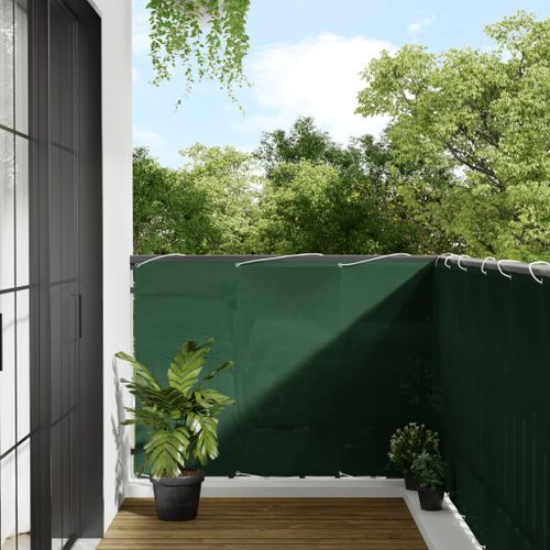 Écran de balcon vert foncé 120x700 cm 100% polyester oxford - Photo n°2; ?>