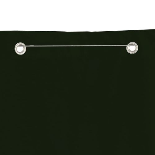 Écran de balcon Vert foncé 80x240 cm Tissu Oxford - Photo n°3; ?>