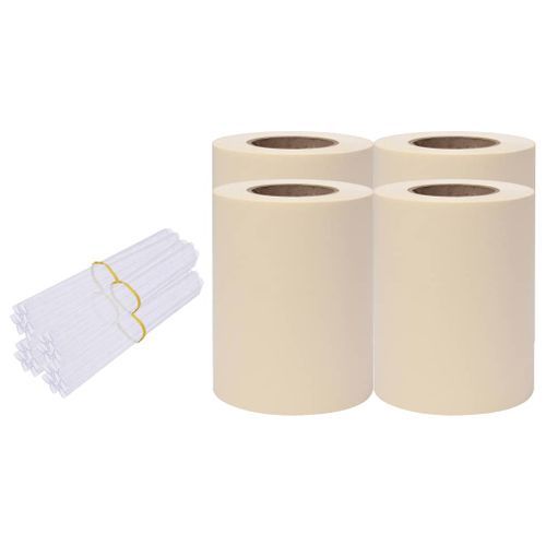 Écrans d'intimité de jardin 4 pcs PVC 35x0,19 m Crème - Photo n°2; ?>