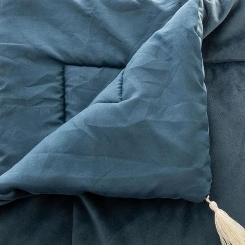 Edredon Velours Sonia - 80 X 180 Cm - Blanc 12 Edredon velours Sonia - 80 x 180 cm - Blanc - Photo n°2; ?>