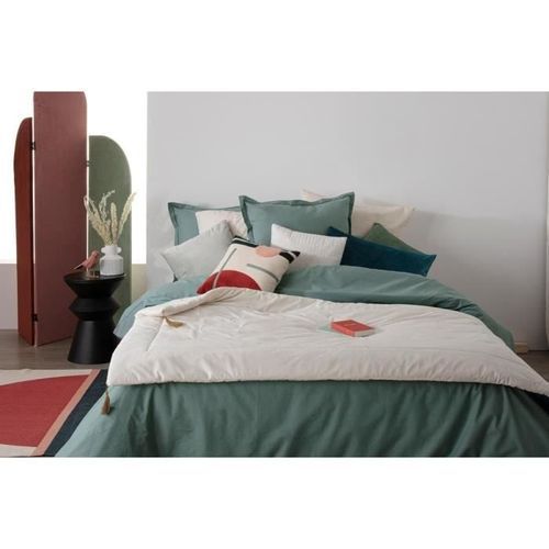 Edredon velours Sonia - 80 x 180 cm - Ivoire - Photo n°3; ?>