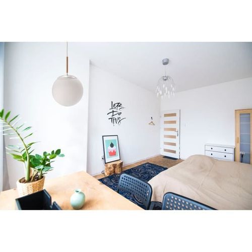 ELS BANYS Suspension Dirk - Verre, métal et bois - Blanc mat - Photo n°2; ?>