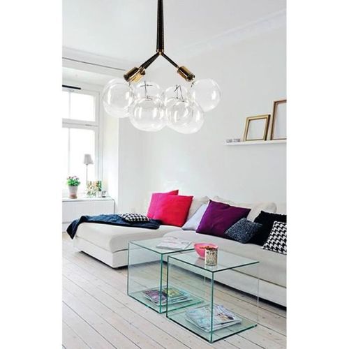 ELS BANYS Suspension Triunfo - Métal et verre - Marron - Photo n°2; ?>