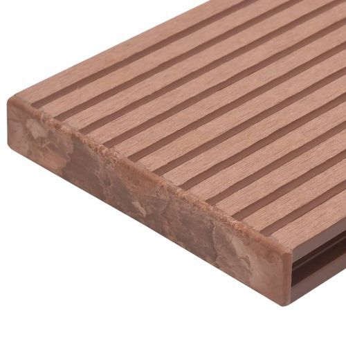 Embouts de terrasse 10 pcs Marron Plastique - Photo n°3; ?>