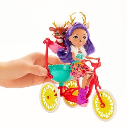 ENCHANTIMALS Danessa Biche a Vélo - Mini-poupée - 4 ans et + - Photo n°3; ?>