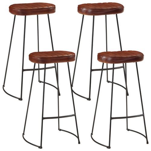 Ensemble de bar 5 pcs bois de manguier brut massif et métal - Photo n°2; ?>