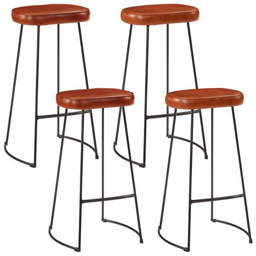 Ensemble de bar 5 pcs bois de manguier brut massif et métal - Photo n°2; ?>