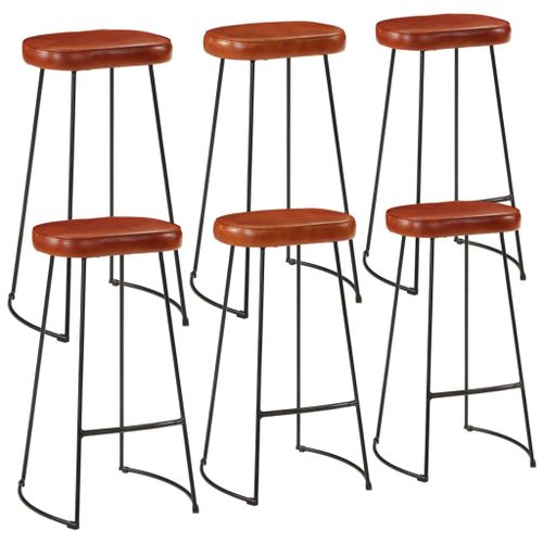 Ensemble de bar 7 pcs bois de manguier brut massif et métal - Photo n°2; ?>