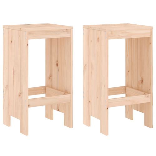 Ensemble de bar de jardin 3 pcs bois de pin massif - Photo n°3; ?>