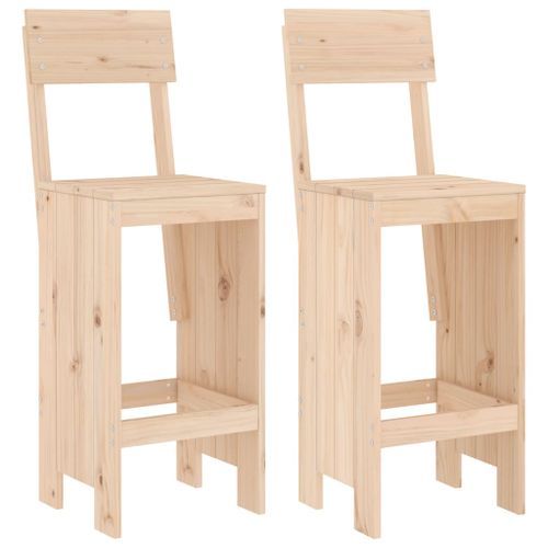 Ensemble de bar de jardin 3 pcs bois de pin massif - Photo n°3; ?>