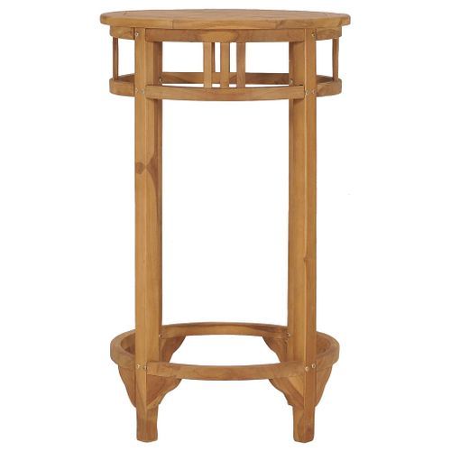 Ensemble de bar de jardin 3 pcs Bois de teck solide - Photo n°3; ?>