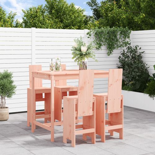 Ensemble de bar de jardin 5 pcs bois massif de Douglas - Photo n°2; ?>