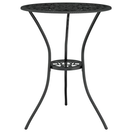 Ensemble de bistro 3 pcs Aluminium coulé Noir 2 - Photo n°3; ?>