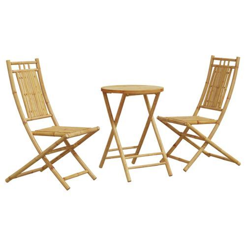 Ensemble de bistro 3 pcs bambou - Photo n°2; ?>