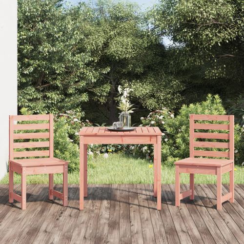 Ensemble de bistrot de jardin 3 pcs bois massif Douglas - Photo n°2; ?>