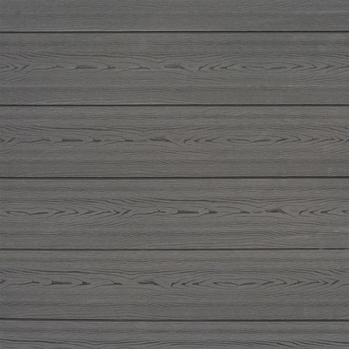 Ensemble de clôture WPC 3 Carré 526x185 cm Gris - Photo n°2; ?>