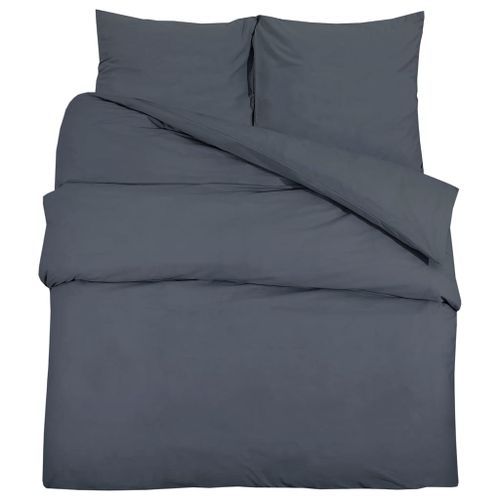 Ensemble de housse de couette Anthracite 260x220 cm Microfibre - Photo n°2; ?>