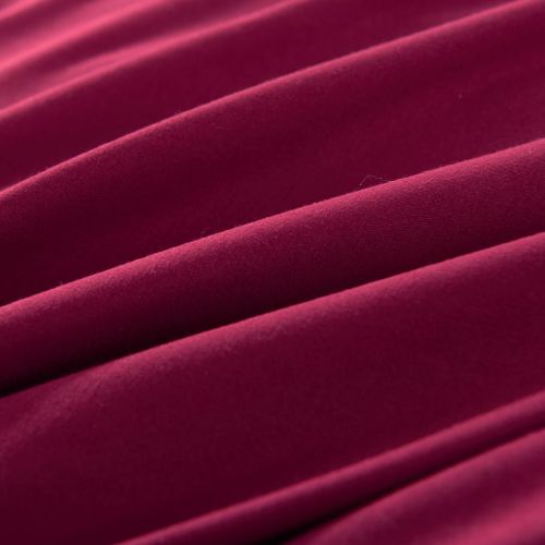 Ensemble De Housse De Couette Bordeaux 200x200/60x70 Cm 10 Ensemble de housse de couette Bordeaux 200x200/60x70 cm - Photo n°2; ?>