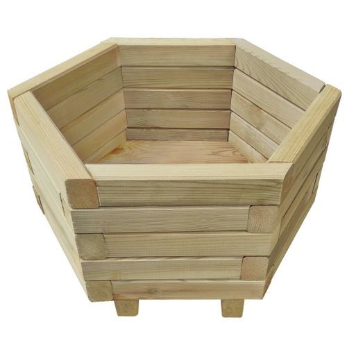 Ensemble de jardinière de jardin 2 pcs Bois de pin impregné - Photo n°2; ?>