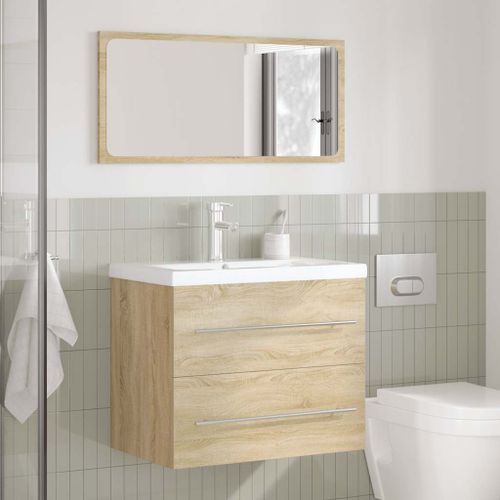 Ensemble de meubles de salle de bain 2 pcs chêne sonoma - Photo n°3; ?>