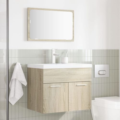 Ensemble de meubles de salle de bain 2 pcs chêne sonoma - Photo n°3; ?>