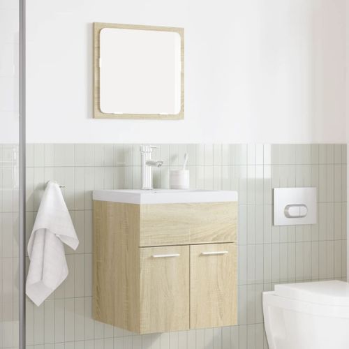 Ensemble de meubles de salle de bain 2 pcs chêne sonoma - Photo n°3; ?>