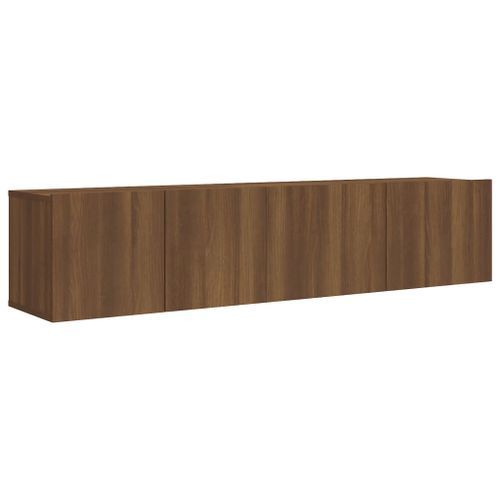 Ensemble de meubles TV 2 pcs Chêne marron Bois d'ingénierie - Photo n°2; ?>