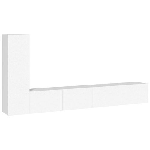 Ensemble de meubles TV 3 pcs Blanc Bois d'ingénierie - Photo n°2; ?>