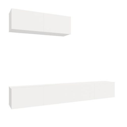 Ensemble de meubles TV 3 pcs Blanc Bois d'ingénierie - Photo n°2; ?>